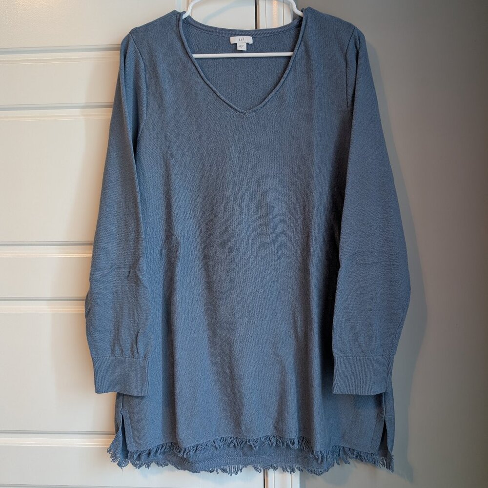 J. Jill Denim Blue Sweater Tunic, size L